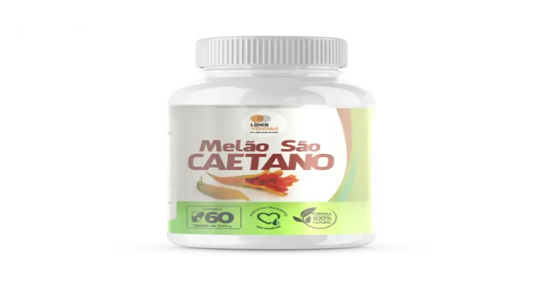 Suplemento natural Melão São Caetano para controle glicêmico e digestão saudável.