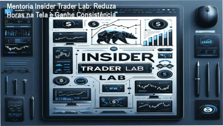 Imagem mostrando a Mentoria Insider Trader Lab ajudando traders a diminuírem tempo na tela e obterem consistência