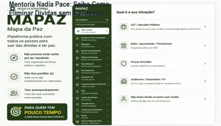 Mentoria Nadia Pace: Como funciona o Método DNPQP para eliminar dívidas bancárias no Brasil
