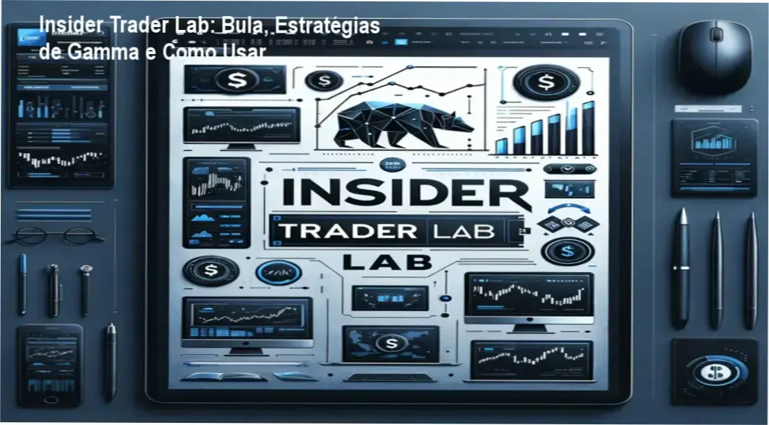 Mentoria Insider Trader Lab mostrando análise macro e níveis de gamma em tela de trading
