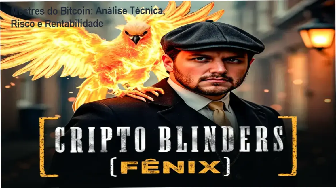 Tela do curso Mestres do Bitcoin mostrando gráficos e módulos de risco