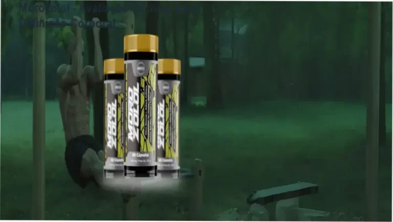 Frasco de Morozolol da Ghmuscle com embalagem profissional e rótulo com código de barras, fundo branco