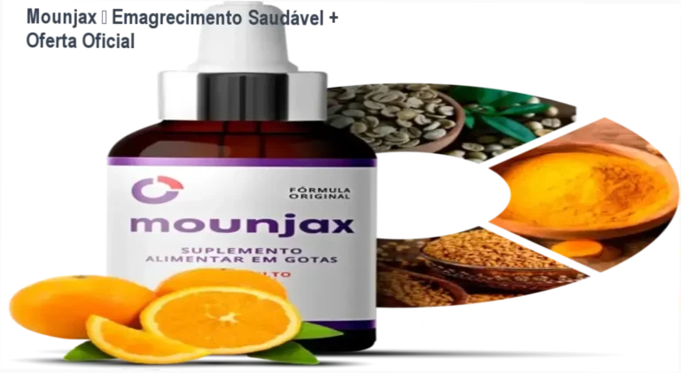 Mounjax — Emagrecimento Saudável + Oferta Oficial 5 Frasco de Mounjax em destaque com promoção oficial de emagrecimento saudável