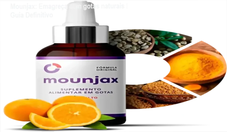 Mounjax: Emagreça com gotas naturais – Guia Definitivo 8 Frasco de Mounjax gotas sublinguais ao lado de bônus e selo de garantia