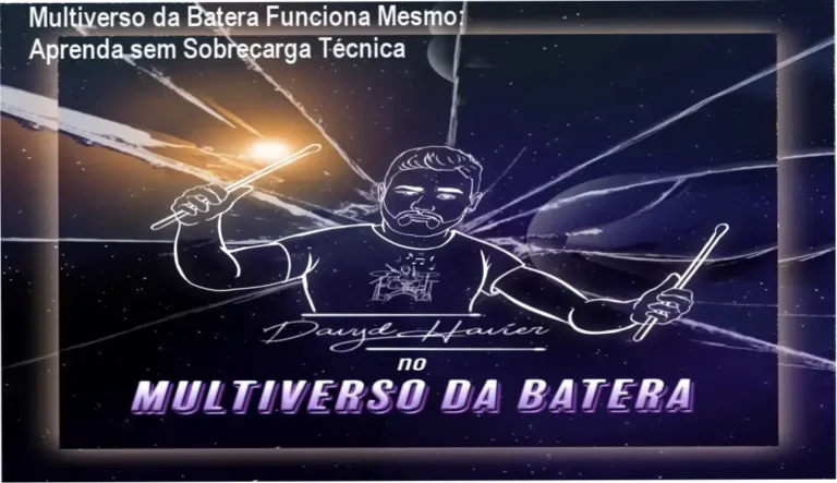 Curso de bateria Multiverso da Batera ensinado por Davyd Havier, professor experiente. Destaque para a simplicidade da metodologia e resultados práticos.