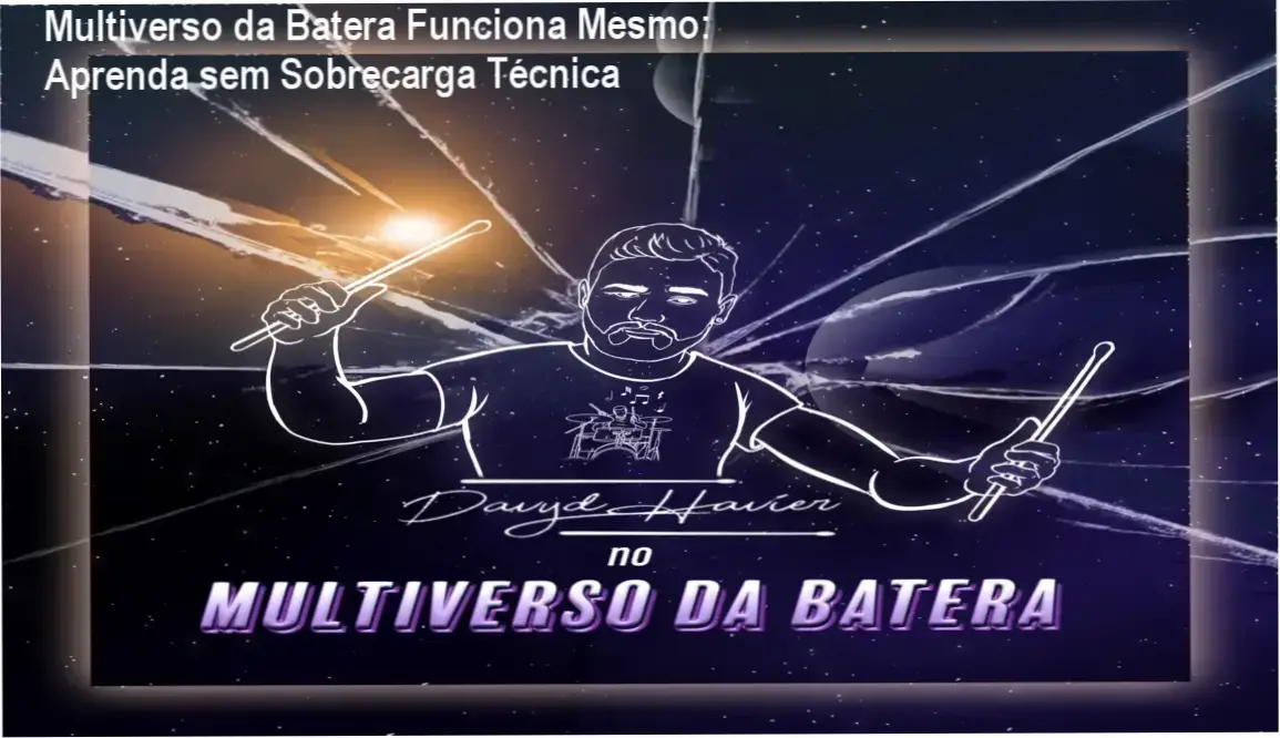 Multiverso da Batera Funciona Mesmo: Aprenda sem Sobrecarga Técnica 1 Curso de bateria Multiverso da Batera ensinado por Davyd Havier, professor experiente. Destaque para a simplicidade da metodologia e resultados práticos.
