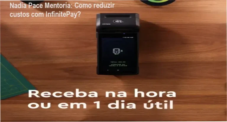 Nadia Pace explicando a mentoria sobre economia de taxas com InfinitePay
