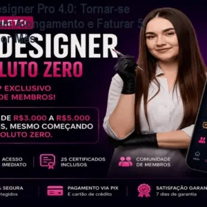 Curso Nail Designer Pro 4.0: Tornar-se Especialista em Alongamento e Faturar 5 a 7 Salários por Mês