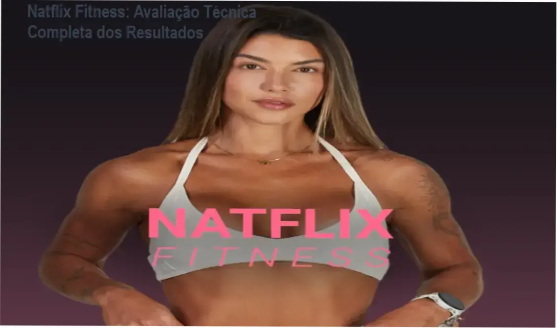 Natflix Fitness: Avaliação Técnica Completa dos Resultados 1 Mulher realizando treino de alta intensidade na plataforma Natflix Fitness, com acompanhamento multidisciplinar e materiais de nutrição.