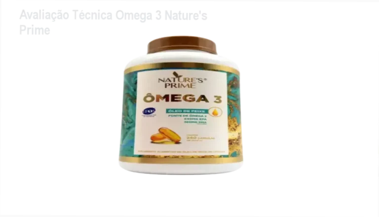 Suplemento Ômega 3 Nature's Prime para saúde cardiovascular e cognitiva