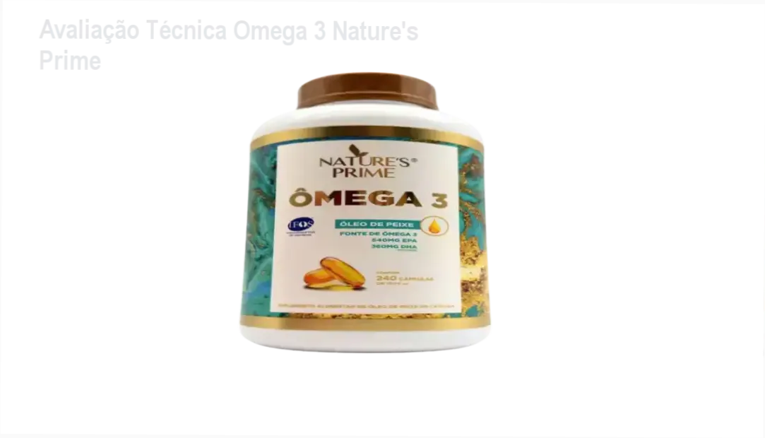 Suplemento Ômega 3 Nature's Prime para saúde cardiovascular e cognitiva