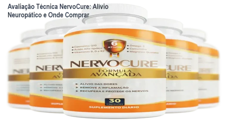Frasco de NervoCure destacado com promoção e link para compra