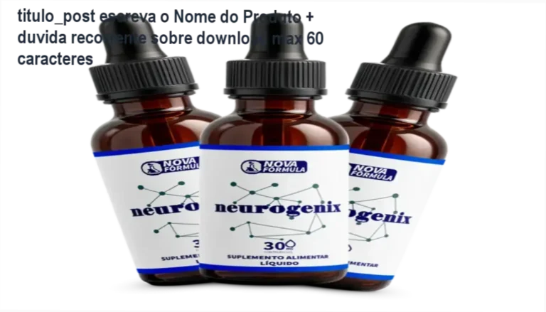 Imagem do suplemento Neurogenix com foco em seus ingredientes naturais para saúde cerebral