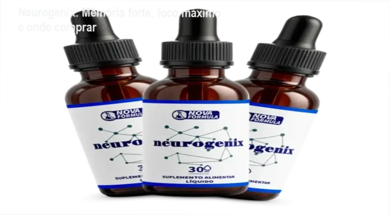 Neurogenix: Memória forte, foco máximo e onde comprar 1 Frasco de Neurogenix promocional destacando benefício de memória e foco