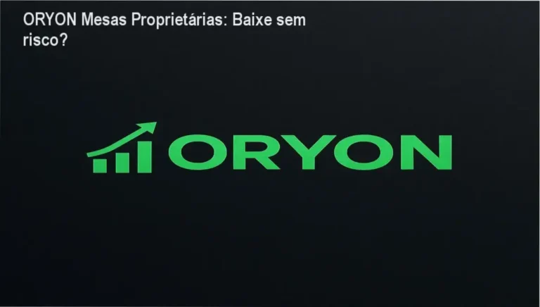 Ilustração do curso ORYON Mesas Proprietárias mostrando o caminho seguro para baixar o treinamento oficial.