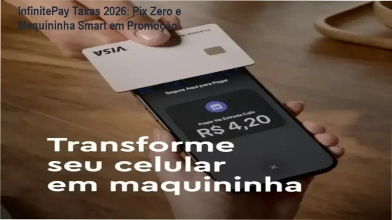 Maquininha Smart InfinitePay com taxa de 0,75% no Pix e condições promocionais