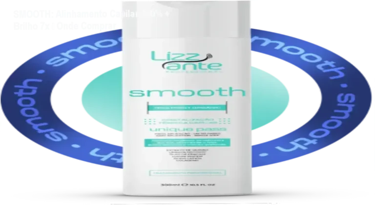 Frasco de SMOOTH da Lizzante mostrando brilho intenso e selo de oferta oficial