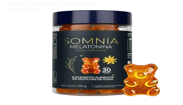 Somnia: Como baixar oficial sem custo? Guia definitivo 5 Imagem ilustrando o download oficial do suplemento Somnia em formato de goma maracujá