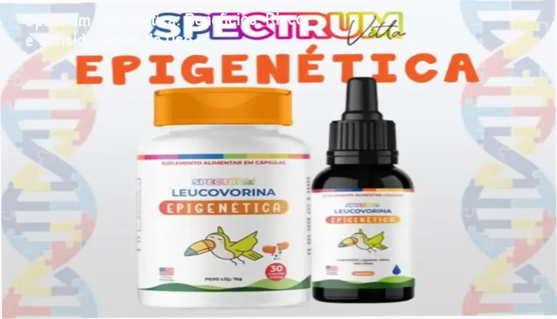 Imagem do frasco do produto Spectrum Epigenética com destaque para os ingredientes relacionados à metilação.