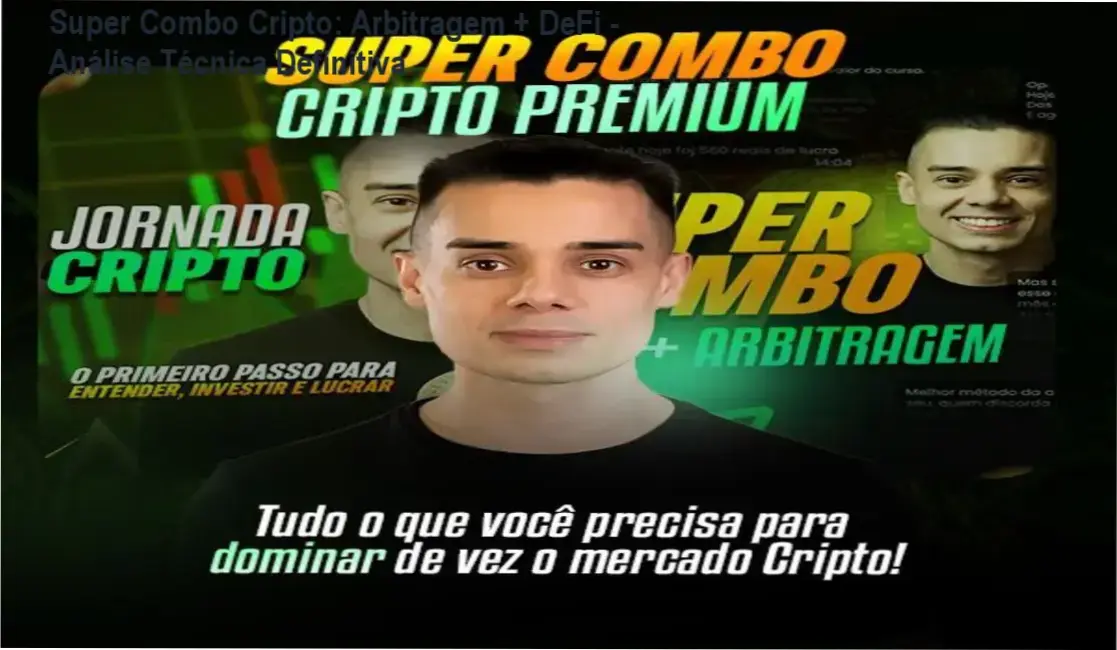 Super Combo Cripto: Arbitragem + DeFi - Bastidores do curso com Evandro Azevedo Lima explicando estratégias de arbitragem e DeFi