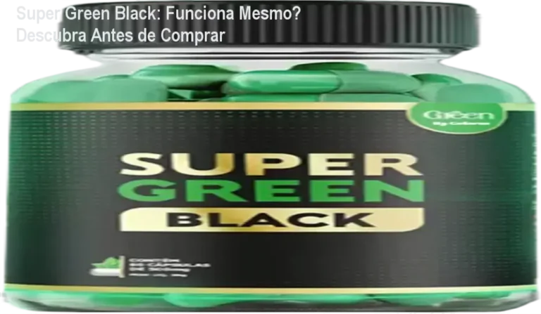 Super Green Black: Funciona Mesmo? Descubra Antes de Comprar 6 Fórmula do Super Green Black com ingredientes termogênicos e laxantes naturais, ação multifatorial contra inchaço e gordura