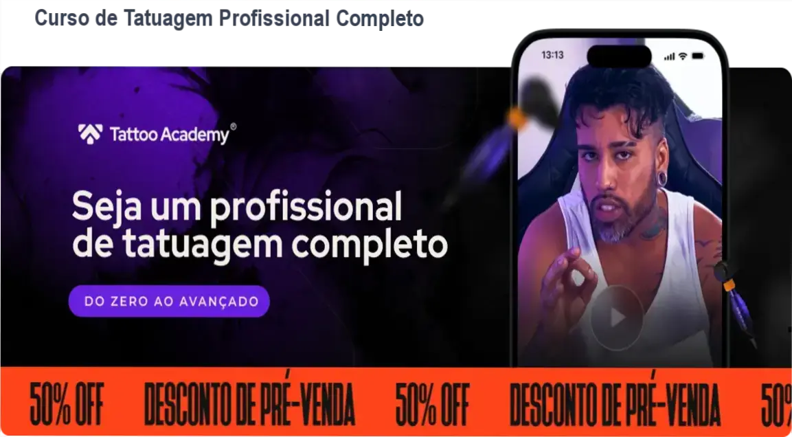 Curso de Tatuagem Profissional Completo