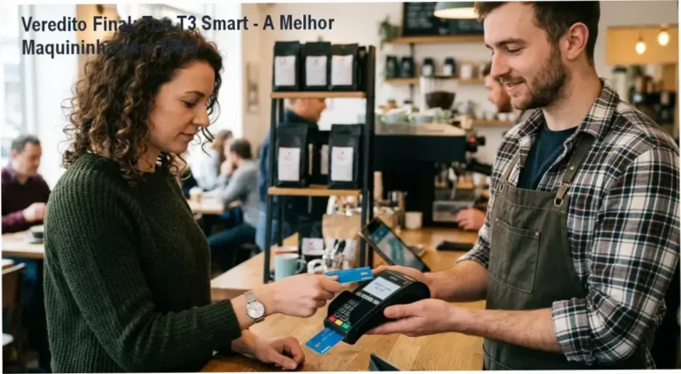 Ton T3 Smart com tela touch integrada à conta digital - visão técnica e interna do produto