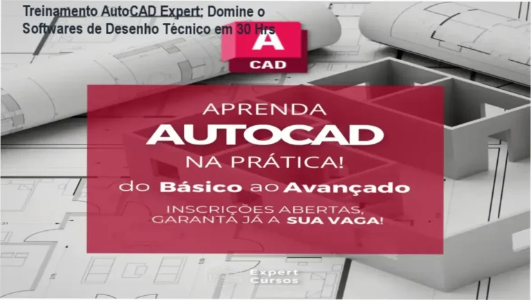 Como funciona o Treinamento AutoCAD Expert com Professor Victor e bônus exclusivos