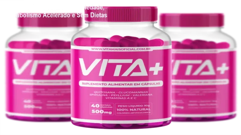 Frasco de VitaMais com destaque para promoção e onde adquirir