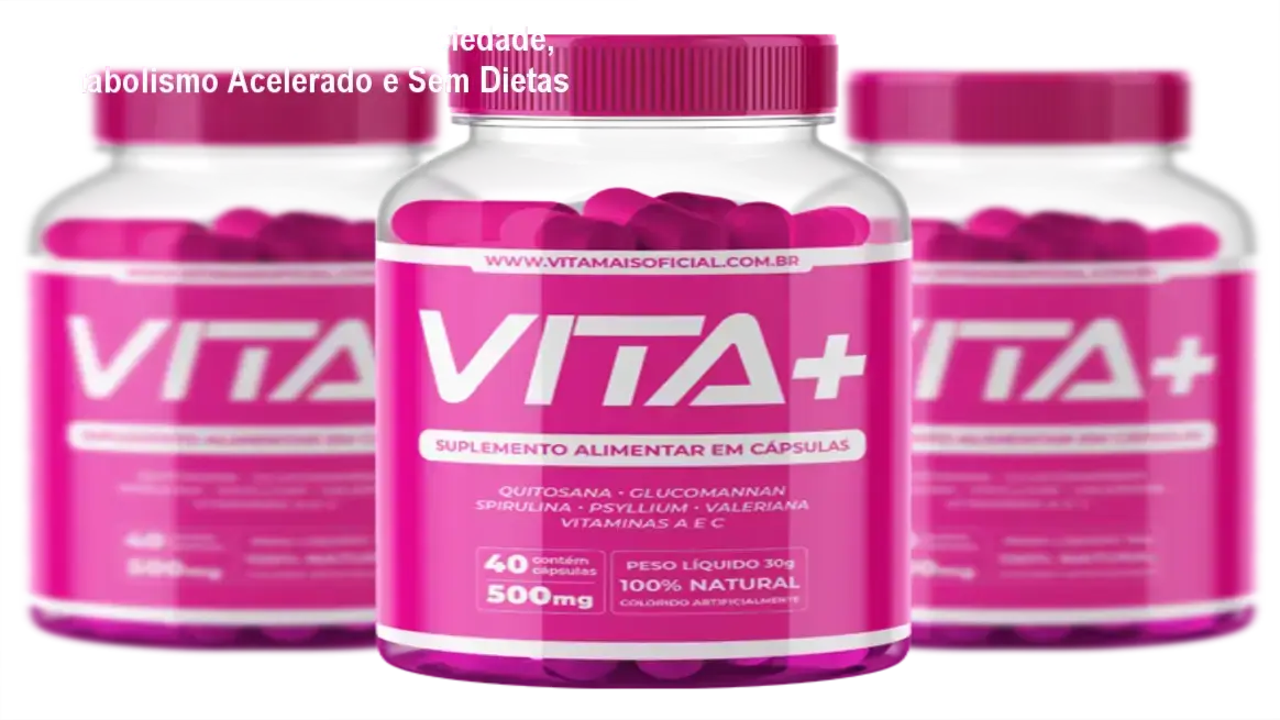 Frasco de VitaMais com destaque para promoção e onde adquirir