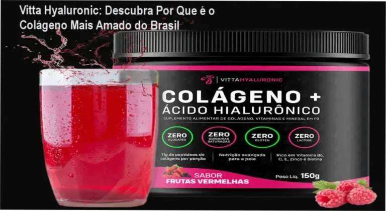Recipiente de Vitta Hyaluronic com colágeno e ácido hialurônico para rejuvenescimento