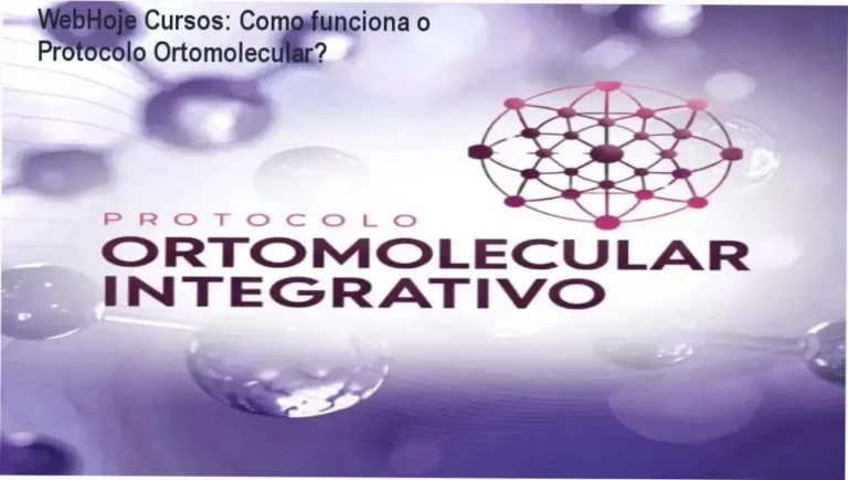 WebHoje Cursos: Como funciona o Protocolo Ortomolecular? 2 Tela do curso Protocolo Ortomolecular Integrativo da WebHoje Cursos Online mostrando módulos e certificado digital