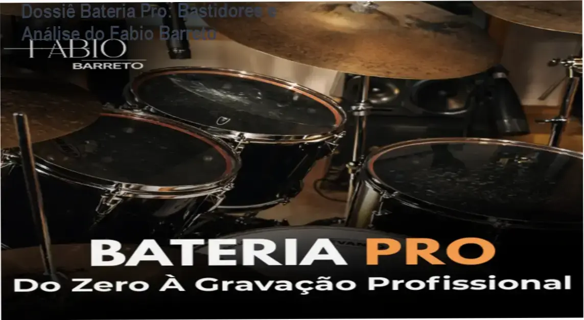 Bateria Pro Fabio Barreto bastidores funcionamento visão interna do curso