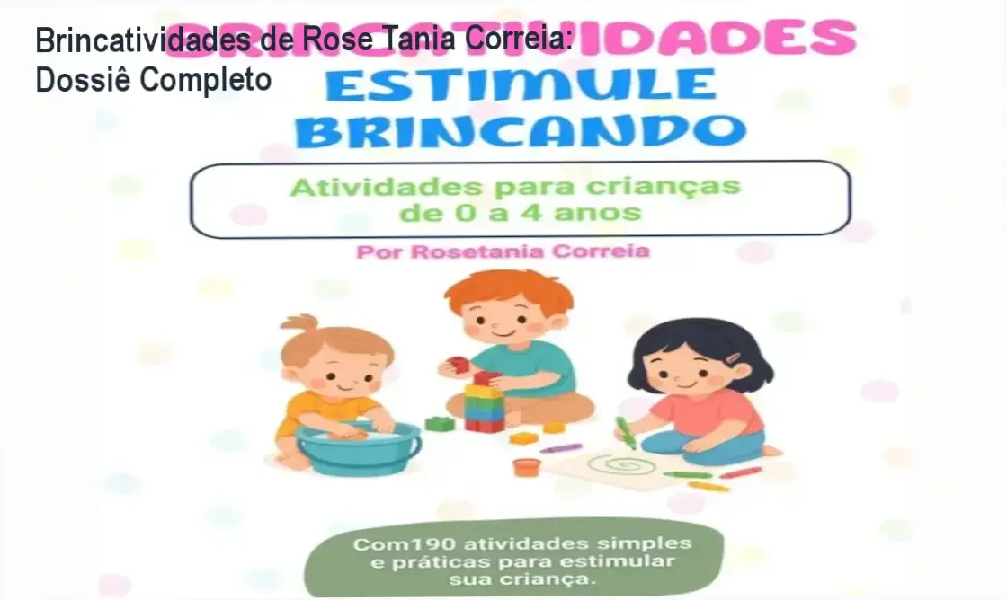 Brincatividades de Rose Tania Correia apresentando o funcionamento das atividades de estimulação infantil