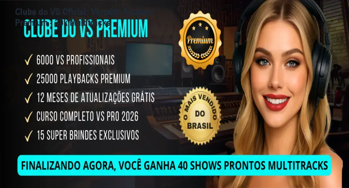 Clube do VS Premium por Clube do VS Oficial - bastidores da plataforma com 30k multitracks e curso Reaper