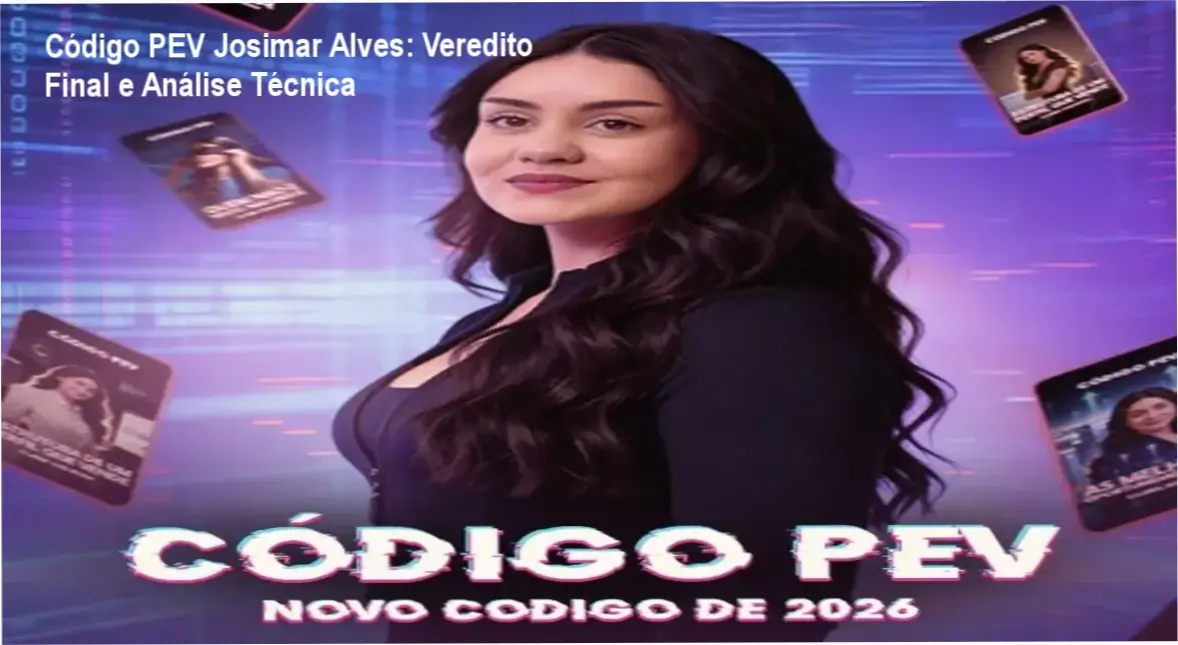 Código PEV Josimar Alves: Veredito Final e Análise Técnica 1 Código PEV Josimar Alves bastidores e funcionamento do método