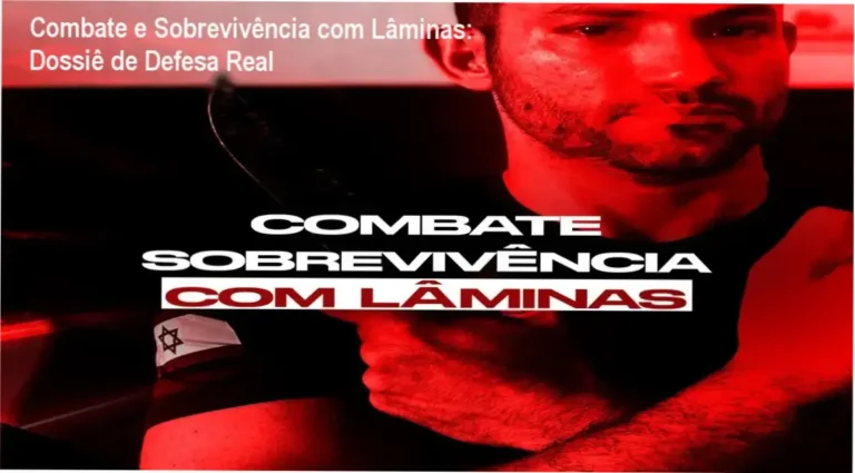 Mestre Wesley Gimenez demonstrando técnicas de defesa e combate com lâminas do sistema Krav Maga Caveira