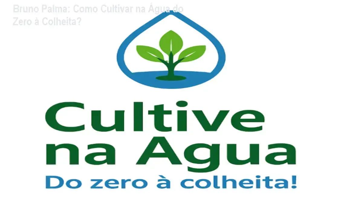 Curso Cultive na Água de Bruno Palma mostrando sistemas de hidroponia e cultivo sem terra