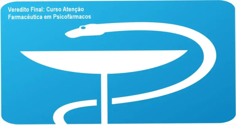 Interface do curso de Atenção Farmacêutica em Psicofármacos com foco em prática clínica