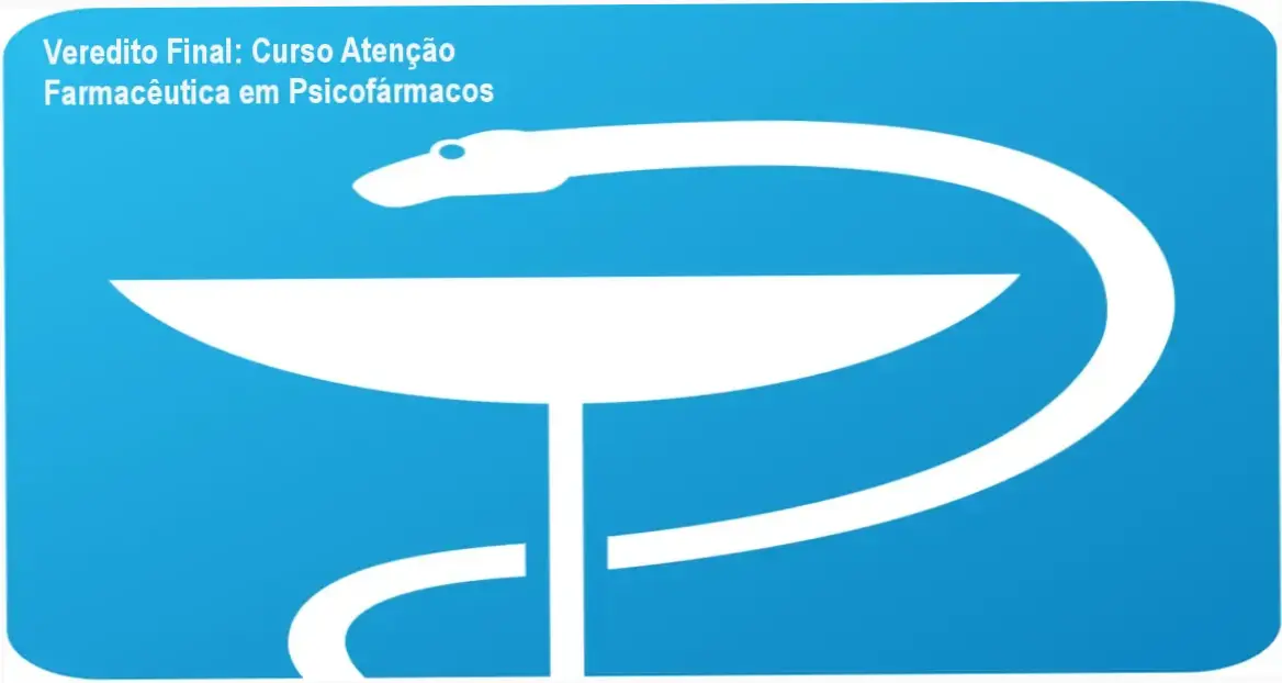 Interface do curso de Atenção Farmacêutica em Psicofármacos com foco em prática clínica