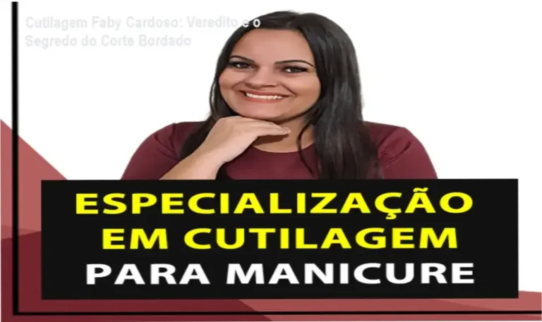 Manicure aplicando a técnica de cutilagem fundinha e corte bordado do curso Faby Cardoso