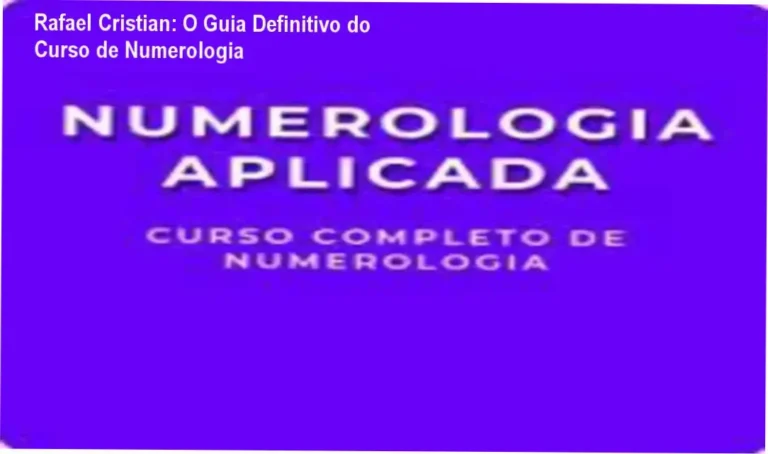 Interface do Curso de Formação de Numerologia de Rafael Cristian mostrando módulos e materiais de apoio