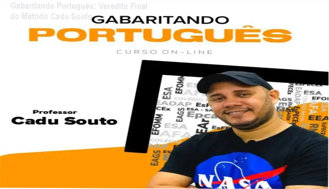 Metodologia do curso Gabaritando Português do Professor Cadu Souto para aprovação em concursos públicos