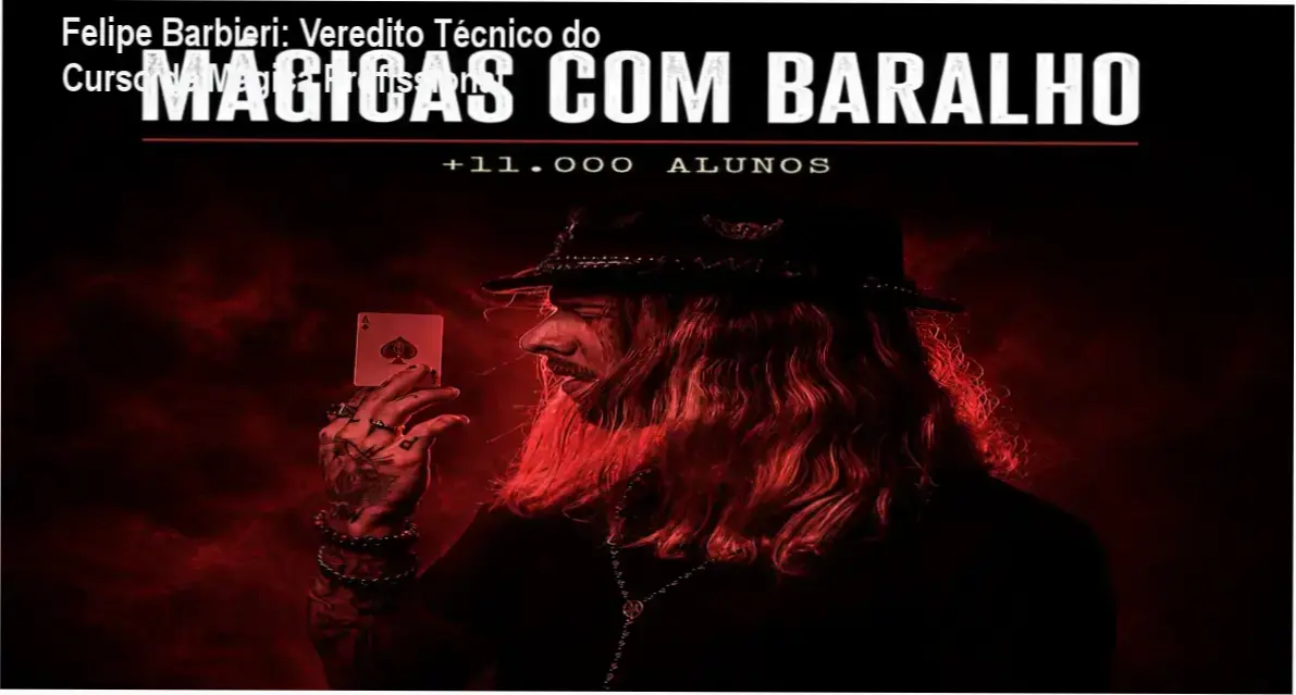 Felipe Barbieri ensinando técnicas de cartomagia e ilusionismo profissional
