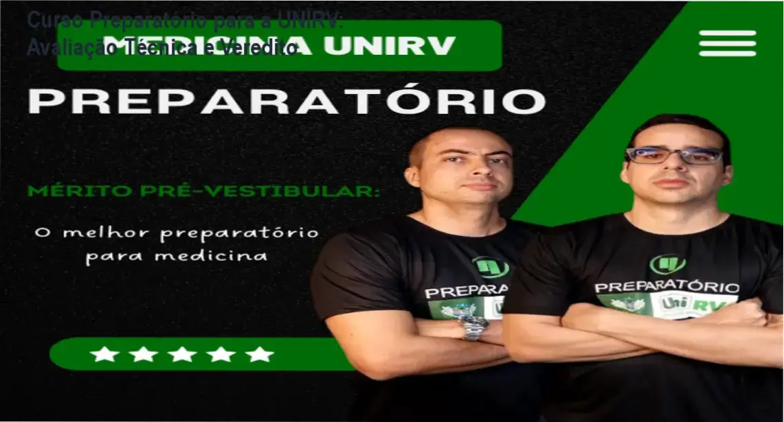 Curso Preparatório para a UNIRV da Mérito Acompanhamento Escolar: visão interna da plataforma e materiais