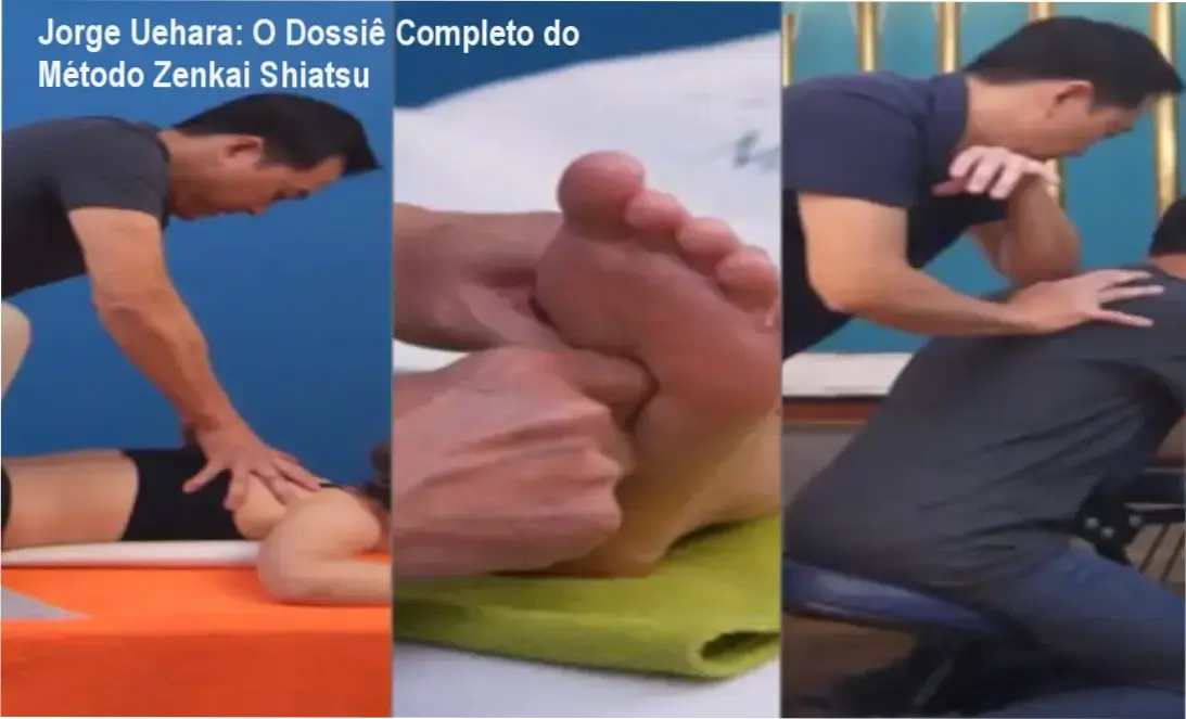 Curso de Shiatsu, Reflexoterapia e Quick Massage de Jorge Uehara em ambiente de estudo prático