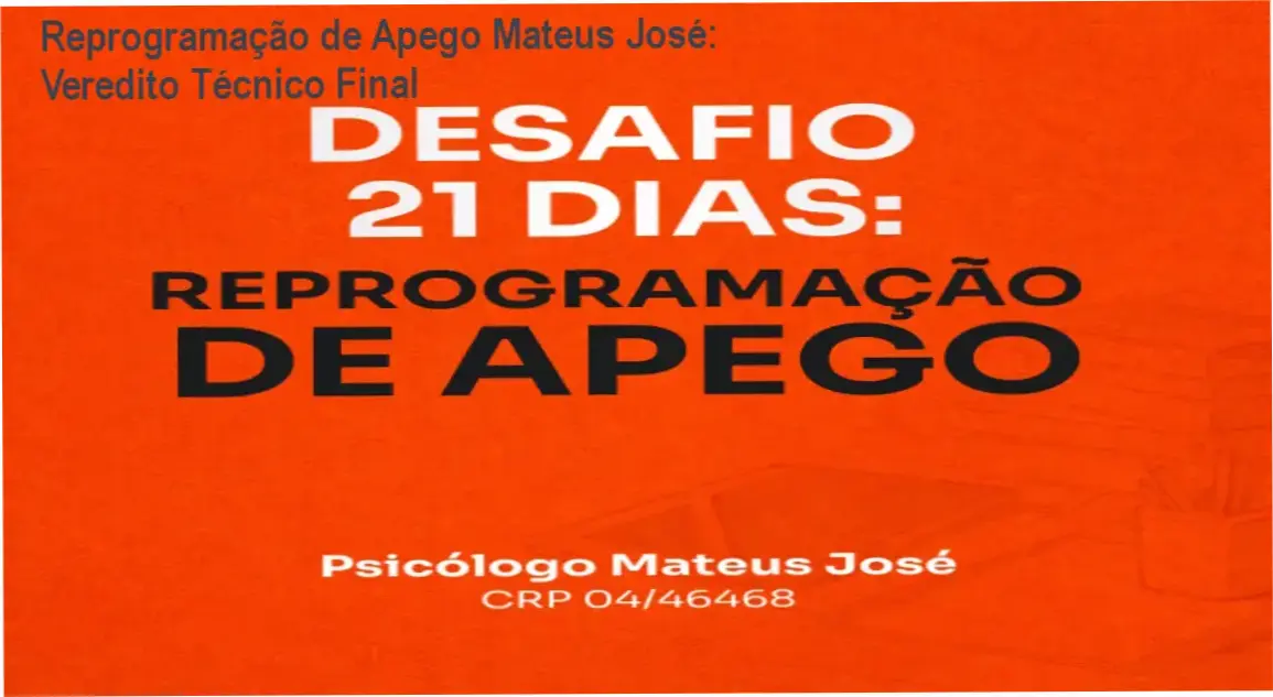 Desafio 21 Dias Reprogramação de Apego do Psicólogo Mateus José - Visão interna do funcionamento