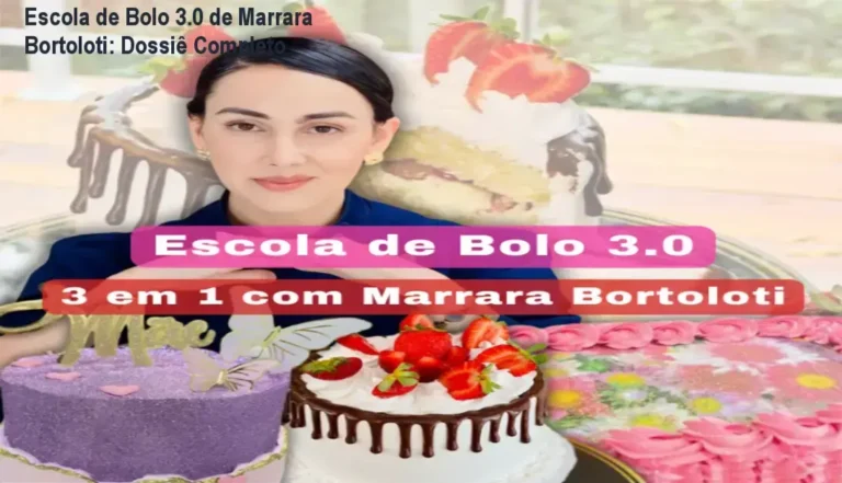 Escola de Bolo 3.0 de Marrara Bortoloti: Dossiê Completo 5 Escola de Bolo 3.0 de Marrara Bortoloti apresentando os bastidores do curso online de confeitaria