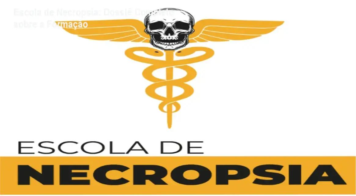 Escola de Necropsia: Dossiê Completo sobre a Formação 1 Visão interna da plataforma de ensino da Escola de Necropsia com detalhes dos módulos de tanatopraxia e medicina legal