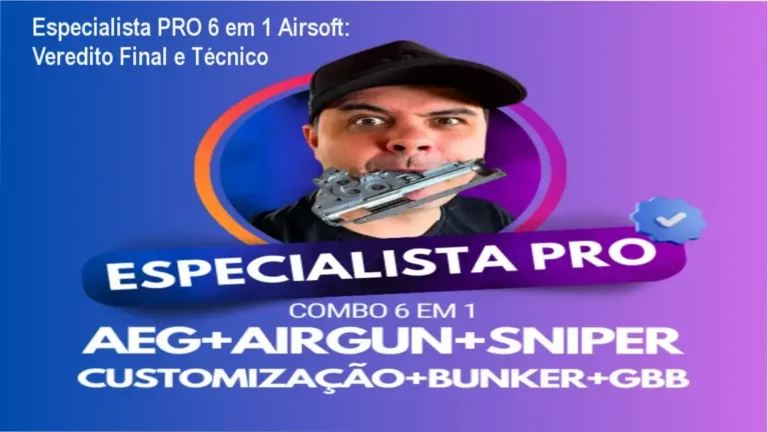 Equipamentos de airsoft em bancada de manutenção técnica do curso Especialista PRO 6 em 1
